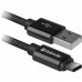 Кабель USB 2.0 A--USB 3.1 (Type-C) 1.0m Defender USB09-03T PRO 87814 черный