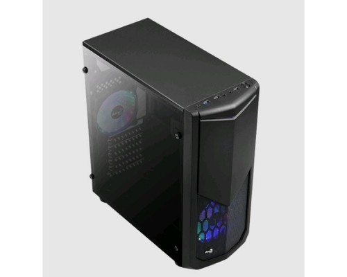 Корпус Aerocool TOMAHAWK-A , ATX, без БП, окно из акрила, 202x440.5x399мм (ШxГxВ), USB3.0 x1, USB2.0 x2, установлен 1х 12см LED вентилятор