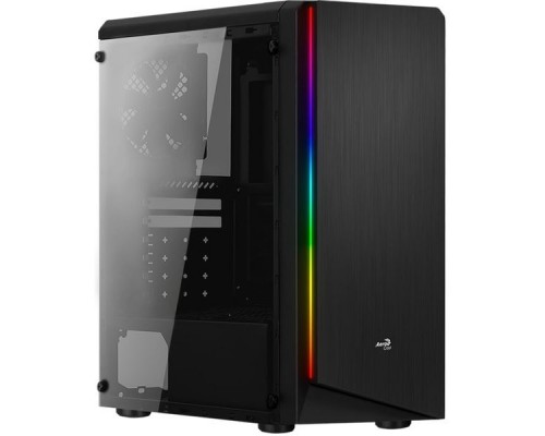 Корпус Aerocool RIFT Tempered Glass, ATX, без БП, окно из закаленного стекла, 195x461x411мм (ШxГxВ), USB3.0 x1, USB2.0 x2, SD Card, 13 режимов подсвет