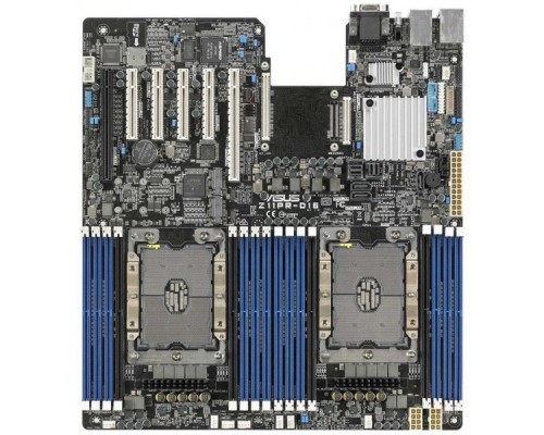 Серверная системная плата MB ASUS Z11PR-D16 Intel C621, 2*LGA3647 (150W), 16*DIMM slots (up to 2048Gb DDR4 2666/2400/2133 RDIMM/ LRDIMM/ NVDIMM/ 3DS DIMM), 2*PCI-E x16, 4*PCI-E x8 + OCP 2.0 module support, 11*SATA 6Gb/s (8 by 2 mini-SAS HD), 2*M.2, 2