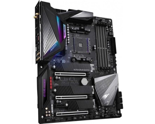 Материнская плата GigaByte X570 AORUS MASTER SAM4 AMD X570 3xPCI-E 2xGbLAN SATA  ATX 4DDR4 (RTL)