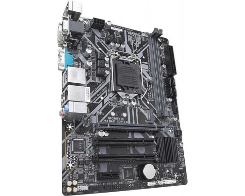 Материнская плата H310M S2P 2.0, Socket 1151, Intel®H310, 2xDDR4-2666, D-SUB+DVI-D+HDMI, 1xPCI-Ex16, 1xPCI-Ex1, 2xPCI, 4xSATA3, 1xM.2, 8 Ch Audio, GLan, (4+2)xUSB2.0, (2+2)xUSB3.1, COM, 1xPS/2, mATX, RTL,