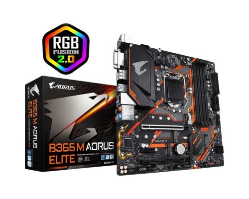 Материнская плата B365 M AORUS ELITE, Socket 1151, Intel®B365, 4xDDR4-2666, DVI-D+HDMI+DP, 2xPCI-Ex16, 1xPCI-Ex1, 6xSATA3(RAID 0/1/5/10), 2xM.2, 8 Ch Audio, GLan, (2+4)xUSB2.0, (3+2)xUSB3.1, 1xUSB3.1 Type-C™, 1xPS/2, mATX, RTL