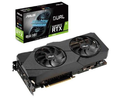 Видеокарта 8Gb PCI-E DDR6 ASUS DUAL-RTX2080-8G-EVO (RTL) DVI+HDMI+3xDP GeForce  RTX2080