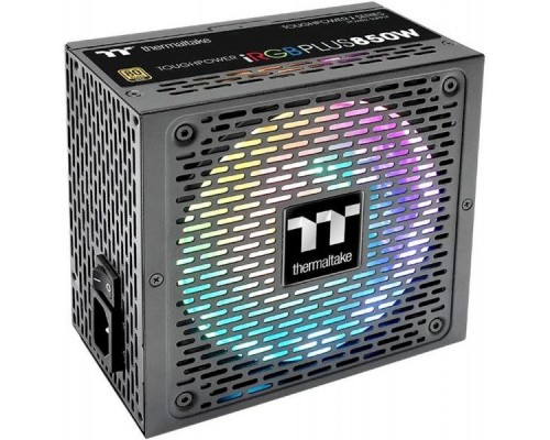 Блок питания Thermaltake ATX 850W Toughpower iRGB Plus 80+ gold (24+4+4pin) APFC 140mm fan color LED 12xSATA Cab Manag RTL