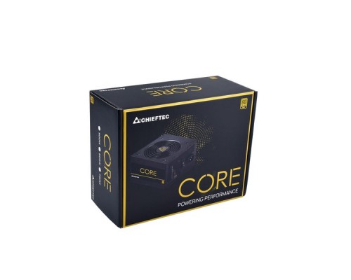 Блок питания Chieftec Core BBS-500S (ATX 2.3, 500W, 80 PLUS GOLD, Active PFC, 120mm fan) Retail