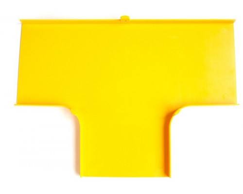 Крышка Т-соединителя оптического лотка 120 мм, желтая