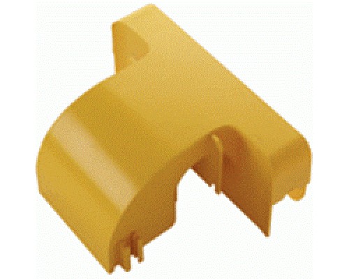 Спуск кабельный под лоток 120 мм с крышкой, желтый