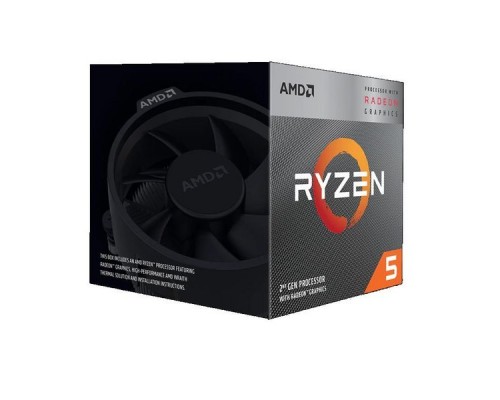 Процессор AMD Ryzen 5 3400G 4C8T 3.7-4.2GHz 2MB+4MB 65W 12nm RX Vega11 AM4 YD3400C5FHBOX