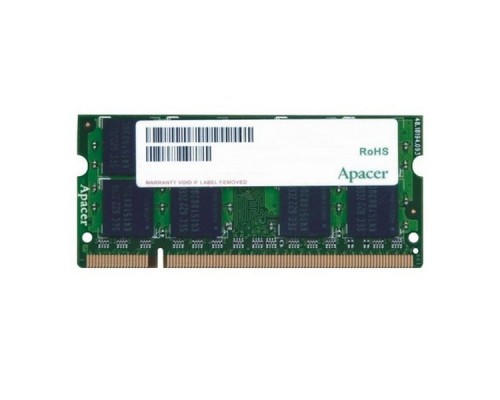 Память SO-DIMM 2GB Apacer DDR2 800 SO DIMM CS.02G2B.F2M Non-ECC, CL6, 1.8V, R2, 128x8, RTL