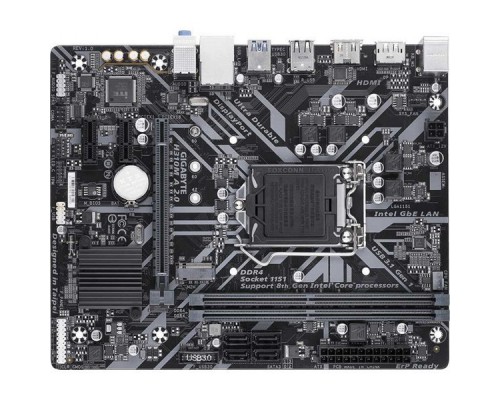 Материнская плата GIGABYTE H310M A 2.0, Socket 1151, Intel®H310, 2xDDR4-2666, HDMI+DP, 1xPCI-Ex16, 2xPCI-Ex1, 4xSATA3, 1xM.2, 8 Ch Audio, GLan, (4+2)xUSB2.0, (2+2)xUSB3.1, 2xPS/2, mATX, RTL,