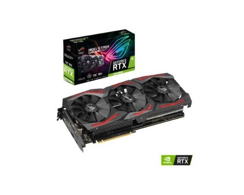 Видеокарта 8Gb PCI-E DDR6 ASUS ROG-STRIX-RTX2060S-O8G-GAMING (RTL) 2xHDMI+2xDP GeForce  RTX2060S