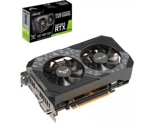 Видеокарта 6Gb PCI-E DDR6 ASUS TUF-RTX2060-6G-GAMING (RTL) DVI+2xHDMI+DP GeForce  RTX2060