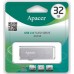 Память USB Flash Drive 32GB Apacer AH33A USB Flash AP32GAH33AS-1 USB 2.0, Silver, Metal case, RTL (916037)