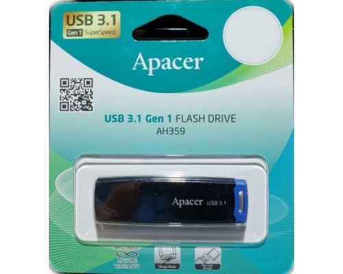 Память USB Flash Drive 32GB Apacer AH359 USB Flash AP32GAH359U-1 USB 3.1 Gen 1, Blue, RTL (915542)