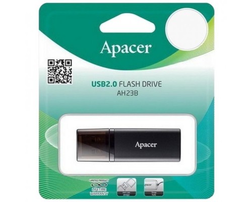 Память USB Flash Drive 16GB Apacer AH23B USB Flash AP16GAH23BB-1 USB 2.0, Black, RTL (916327)