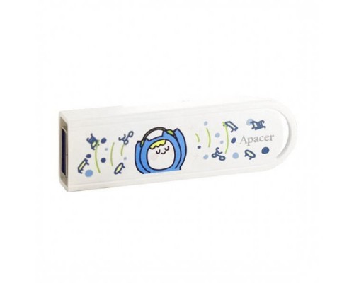 Память USB Flash Drive 32GB Apacer AH23A USB Flash AP32GAH23AWF-1 USB 2.0, White, RTL (917140)