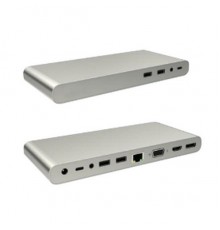 Адаптер Lime D12 Адаптер 12-в-1 UCB-C в 4xUSB3.0/DP/HDMI/VGA/LAN/2xAudio/PD-100W/СЗУ-75Вт/HDMI+                                                                                                                                                           