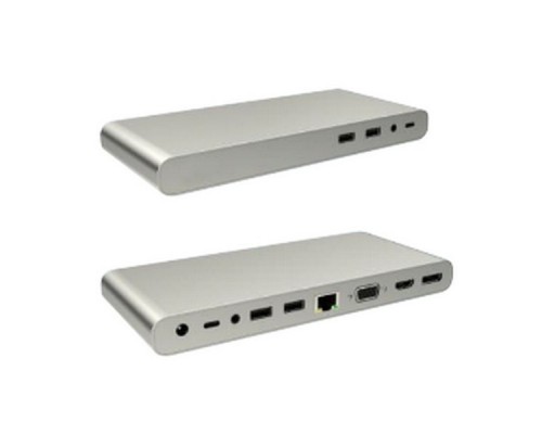 Адаптер Lime D12 Адаптер 12-в-1 UCB-C в 4xUSB3.0/DP/HDMI/VGA/LAN/2xAudio/PD-100W/СЗУ-75Вт/HDMI+