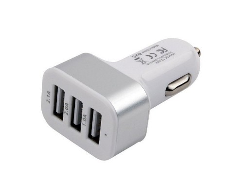 Блок питания Адаптер питания Cablexpert MP3A-UC-CAR17, 12V->5V 3-USB, 2.1/2/1A