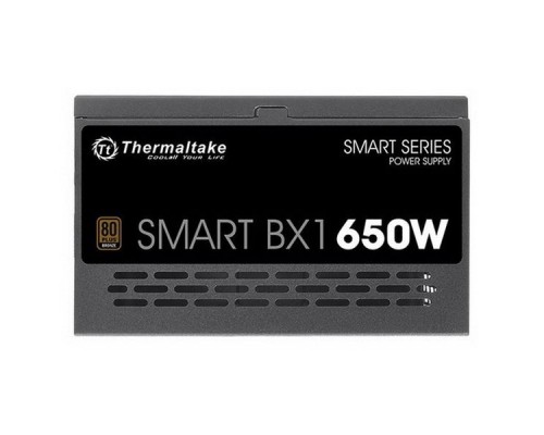 Блоки питания Thermaltake Smart BX1 650 PS-SPD-0650NNSABE-1 650W/Non Modular/Non Light/Single Voltage/Analog/80 Plus Bronze/EU/JP Main CAP/All Flat Cables , RTL