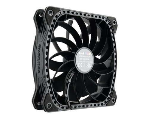 Вентилятор UCSQARGB12P-SG SquA, 120mm, 300~1500rpm, 24.53~68.27CFM, 12~23dBA, PWM, RGB