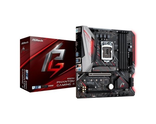 Материнская плата B365 S1151 MATX B365M PHANTOM GAMING 4 ASROCK