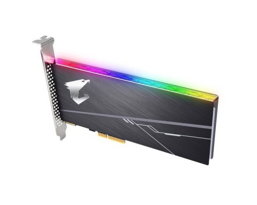 Жесткий диск SSD AIC 512GB Gigabyte AORUS RGB Client SSD GP-ASACNE2512GTTDR PCIe Gen3x4 with NVMe, 3480/2100, IOPS 360/510K, MTBF 1.8M, 3D TLC, 512MB, 800TBW, RTL (804930)