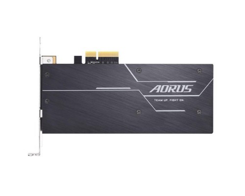 Жесткий диск SSD AIC 512GB Gigabyte AORUS RGB Client SSD GP-ASACNE2512GTTDR PCIe Gen3x4 with NVMe, 3480/2100, IOPS 360/510K, MTBF 1.8M, 3D TLC, 512MB, 800TBW, RTL (804930)