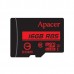 Карта памяти microSDHC 16GB Apacer Memory Card AP16GMCSH10U5-R UHS-I U1 Class 10, R85, Adapter, RTL (912602)