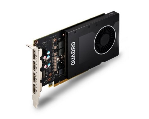 Видеокарта PNY NVIDIA Quadro P2000, 5 GB GDDR5/160-bit,   75 W, 1-slot cooler,PCI Express 3.0 x16, VCQP2000-BLK, bulk