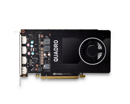 Видеокарта PNY NVIDIA Quadro P2000, 5 GB GDDR5/160-bit,   75 W, 1-slot cooler,PCI Express 3.0 x16, VCQP2000-BLK, bulk