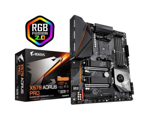 Материнская плата GIGABYTE X570 AORUS PRO, Socket AM4, AMD X570, 4xDDR4-3200, HDMI, 3xPCI-Ex16, 2xPCI-Ex1, 6xSATA3(RAID 0/1/10), 2xM.2, 8 Ch Audio, GLan, (4+4)xUSB2.0, (5+4)xUSB3.2, (1+1)xUSB3.2 Type-C™, ATX, RTL