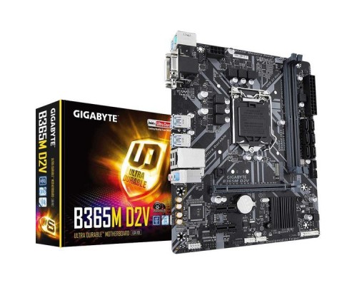 Материнская плата B365M D2V, Socket 1151, Intel®B365, 2xDDR4-2666, D-SUB+DVI-D, 1xPCI-Ex16, 2xPCI-Ex1, 6xSATA3 (RAID 0,1,5,10), 1xM.2, 8 Ch Audio, GLan, (2+4)xUSB2.0, (4+2)xUSB3.1, 2xPS/2, mATX, RTL, 100,565