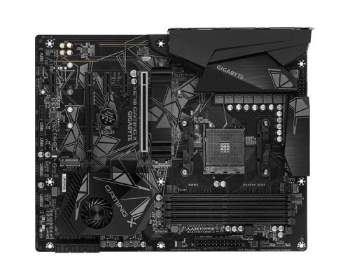 Материнская плата GIGABYTE X570 GAMING X, Socket AM4, AMD X570, 4xDDR4-3200, HDMI, 2xPCI-Ex16, 3xPCI-Ex1, 6xSATA3(RAID 0/1/10), 2xM.2, 8 Ch Audio, GLan, (2+4)xUSB2.0, (4+4)xUSB3.2, 2xPS/2,  ATX, RTL