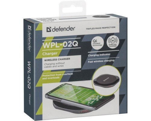 Зарядное устройство Defender WPL-02Q беспроводное, 5/7.5/10W