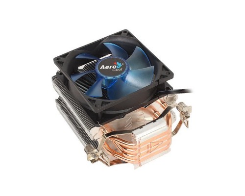 Кулер Aerocool Verkho 4 Lite , до 125W, 4х теплотрубки, PWM, 1000-2000 RPM, 2066/2011/1150/1154/1155/1156/1366/775 , AM4/AM3+/AM3/AM2+/AM2/FM2/FM1