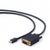 Кабель-переходник miniDisplayPort (M) в VGA (M) 1.8м Cablexpert CC-mDPM-VGAM-6, черный