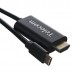 Кабель-адаптер USB3.1 Type-Cm -- HDMI A(m) 4K@30Hz, 1.8m, Telecom TCC005-1.8M