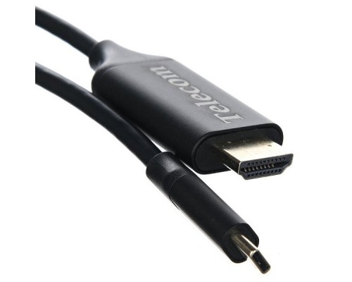 Кабель-адаптер USB3.1 Type-Cm -- HDMI A(m) 4K@60Hz, 1.8m, Telecom TCC008-1.8M