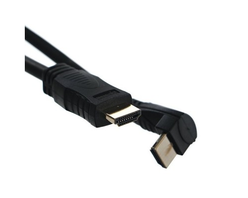 Кабель HDMI=HDMI-угловой коннектор 90град 5м, 2.0V VCOM CG523-5M