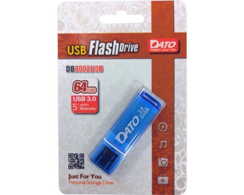 Флеш Диск Dato 64Gb DB8002U3 DB8002U3B-64G USB3.0 синий