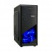 Корпус Miditower ExeGate EVO-8205 Black-Blue light, ATX, без БП, 1*USB+1*USB3.0, HD Audio