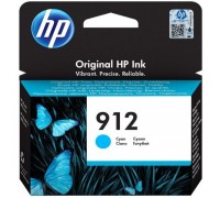 Картридж струйный HP 912 3YL77AE голубой (315стр.) для HP OfficeJet 801x/802x                                                                                                                                                                             