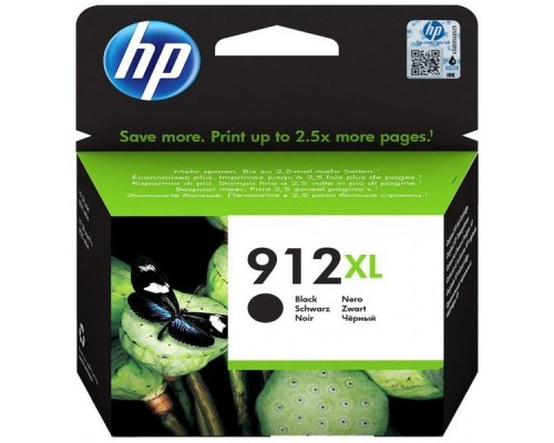 Картридж струйный HP 912 3YL84AE черный (825стр.) для HP OfficeJet 801x/802x