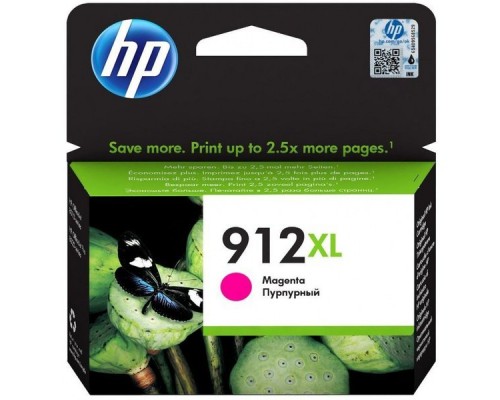 Картридж струйный HP 912 3YL82AE пурпурный (825стр.) для HP OfficeJet 801x/802x