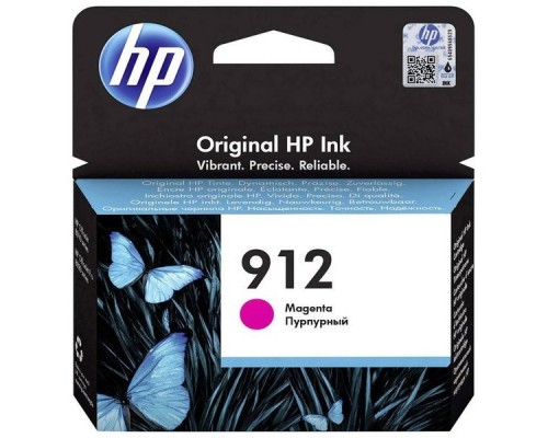 Картридж струйный HP 912 3YL78AE пурпурный (315стр.) для HP OfficeJet 801x/802x