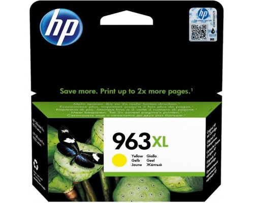 Картридж струйный HP 963 3JA29AE желтый (1600стр.) для HP OfficeJet Pro 901x/902x/HP