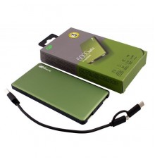 Мобильный аккумулятор GP Portable PowerBank MP05 Li-Pol 5000mAh 2.1A+2.1A зеленый 2xUSB                                                                                                                                                                   