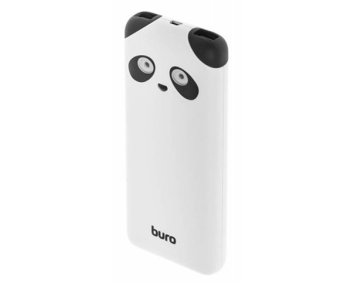 Мобильный аккумулятор Buro RA-10000PD-WT Panda Li-Pol 10000mAh 2.1A+1A белый 2xUSB